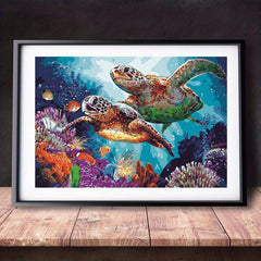 Sea World DIY Paint By Numbers Kit For Kids & Adults