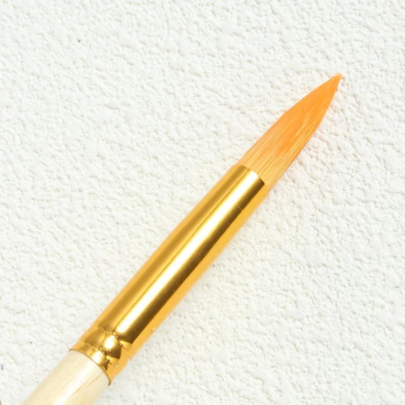 6pcs Yellow Painting Brush Set Art Student Professional Brush