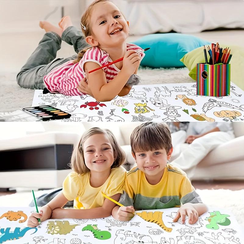 DIY Doodle Painting Roll Filling Develop Imagination Painting Tools