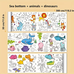 DIY Doodle Painting Roll Filling Develop Imagination Painting Tools