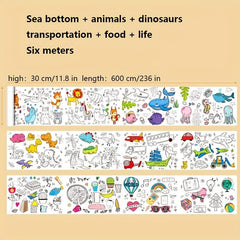 DIY Doodle Painting Roll Filling Develop Imagination Painting Tools