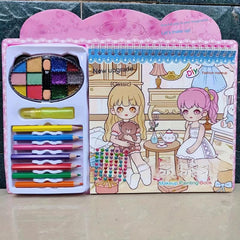 Princess Coloring Set DIY Puzzle Painting Book