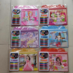 Princess Coloring Set DIY Puzzle Painting Book
