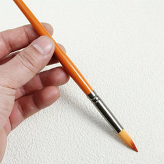 5pcs Set Pointed Brown Painting Brush Nylon Brush