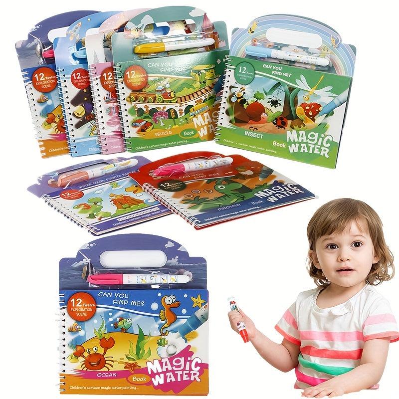 Magic Water Coloring Book Reusable Children's Toy
