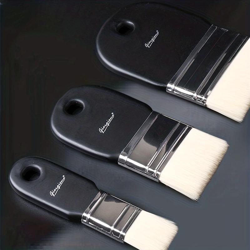 1pc Flat Headed Brush Painting Pen Nylon Hair Brush