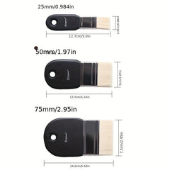 1pc Flat Headed Brush Painting Pen Nylon Hair Brush