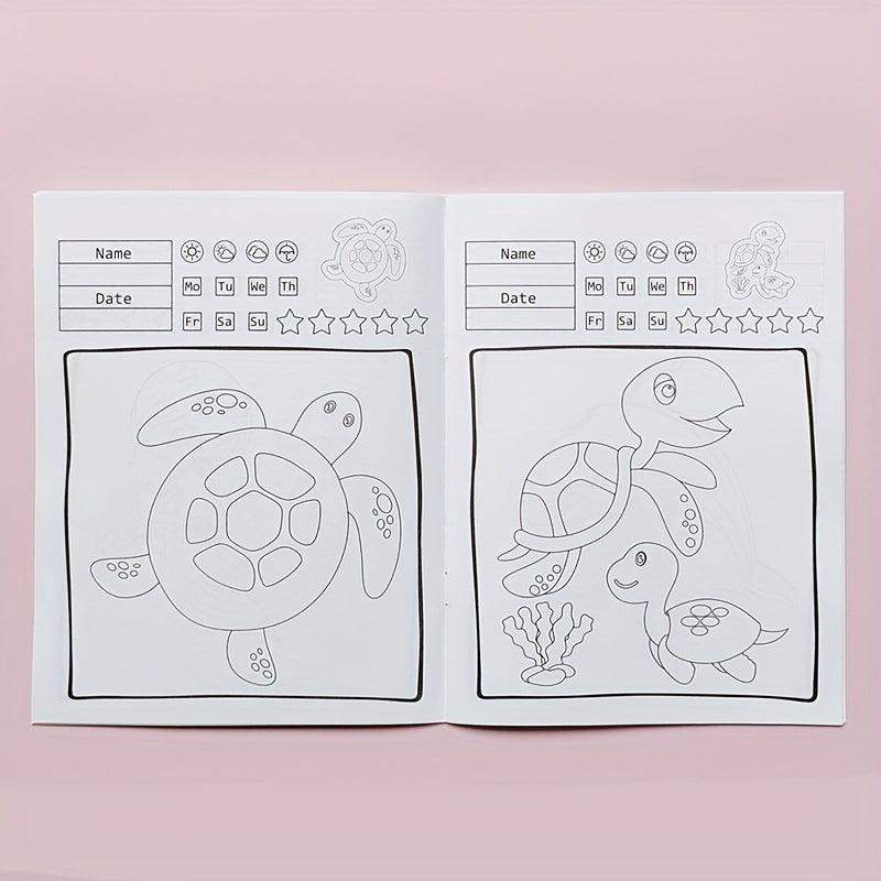 4Pcs DIY Coloring Book Children's Painting Kit