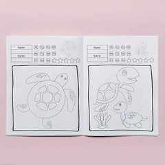 4Pcs DIY Coloring Book Children's Painting Kit