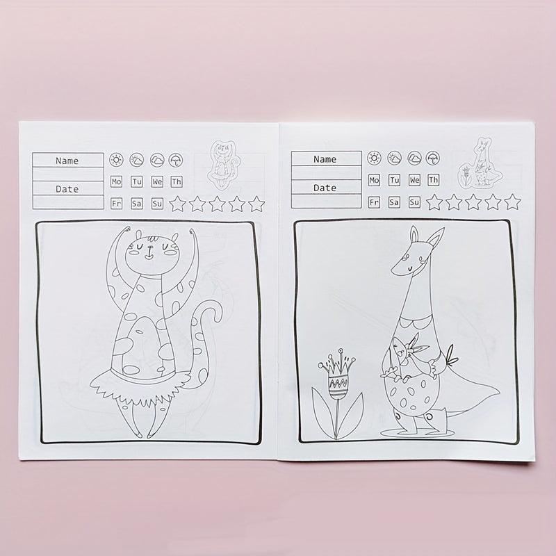 4Pcs DIY Coloring Book Children's Painting Kit