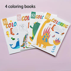 4Pcs DIY Coloring Book Children's Painting Kit