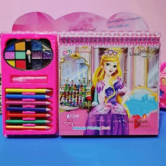 Kids Makeup & Painting Book Puzzle DIY Princess Color Set