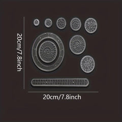 10pcs Spirograph Drawing Toy Set Interlocking Gears & Wheels Geometric Ruler