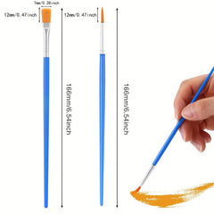 Canvas Painting Face Acrylic Watercolor Crafts Paint Brush Set