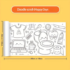 Graffiti Canvas Painting Paper Blank Long Drawing Roll