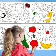 Graffiti Canvas Painting Paper Blank Long Drawing Roll