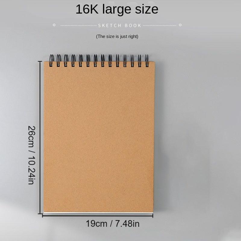 Hard Shell Coil Sketch Book 16k Watercolor Book