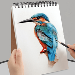 Hard Shell Coil Sketch Book 16k Watercolor Book