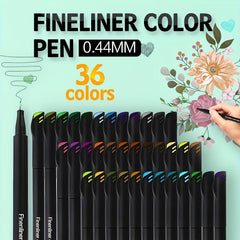 36 Colors Journal Planner Pens Fine Point Markers Porous Fineliner Pen