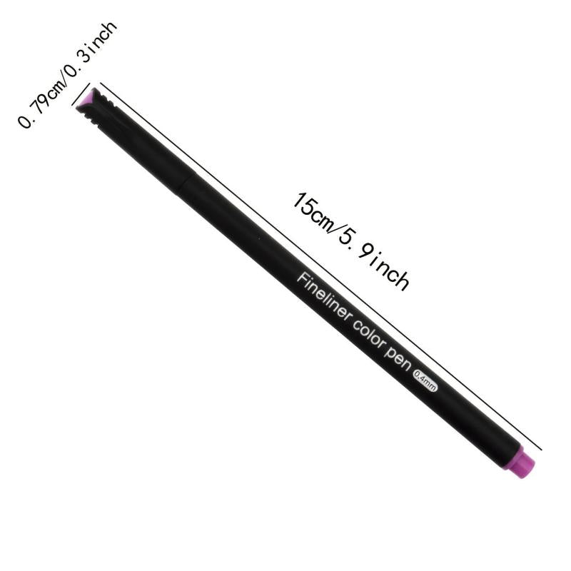 36 Colors Journal Planner Pens Fine Point Markers Porous Fineliner Pen