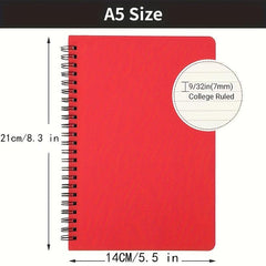 A5 Spiral Lined Notebook 120 Pages Travel Writing Journal