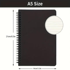 A5 Spiral Lined Notebook 120 Pages Travel Writing Journal