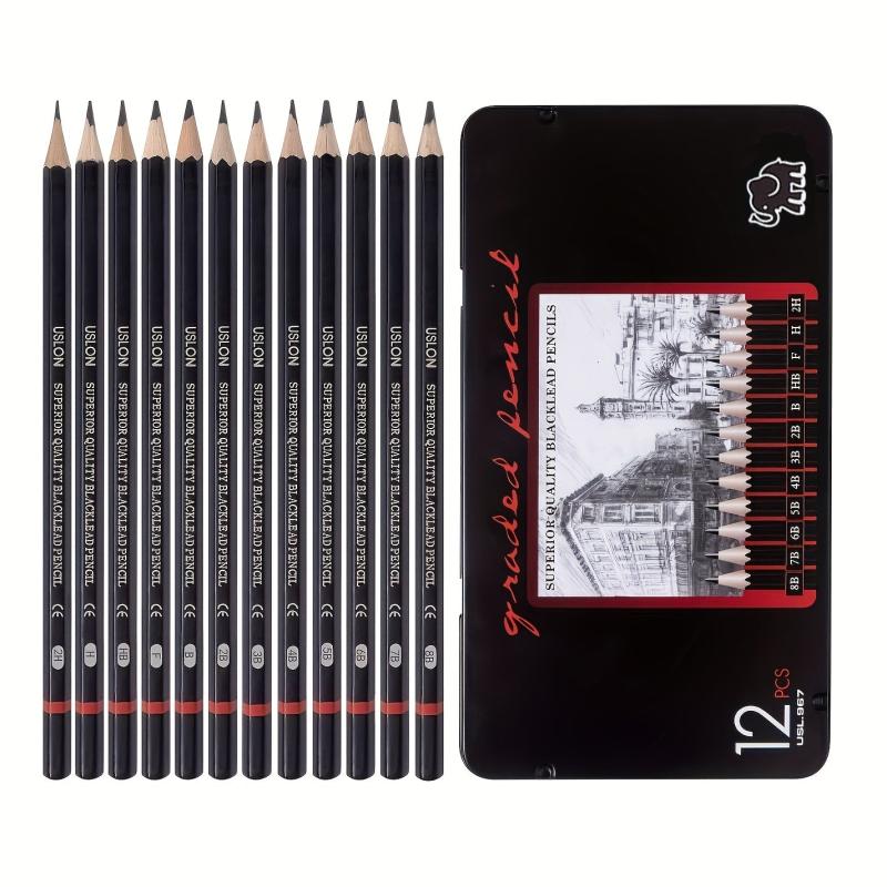12pcs Graphite Pencils Set for Drawing Sketching Shading