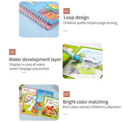 Spaceman Car Magic Book Water Montessori Toys