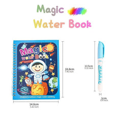 Spaceman Car Magic Book Water Montessori Toys