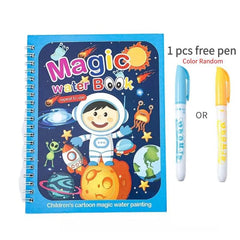 Spaceman Car Magic Book Water Montessori Toys