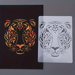 Scratch Painting Template Lace Ruler Animals Theme Halloween Gift