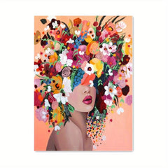 Flower Girl Painting Kit DIY Canvas Frameless 40x50cm