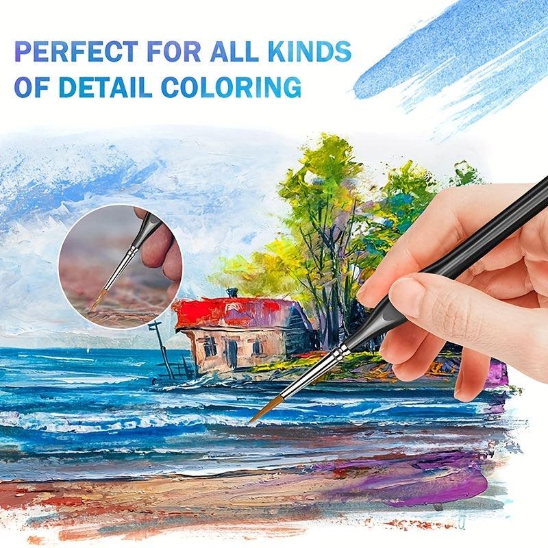 5pcs Paint Brush Set for Makeup Watercolors Acrylic Gouache Enamels Body Nails
