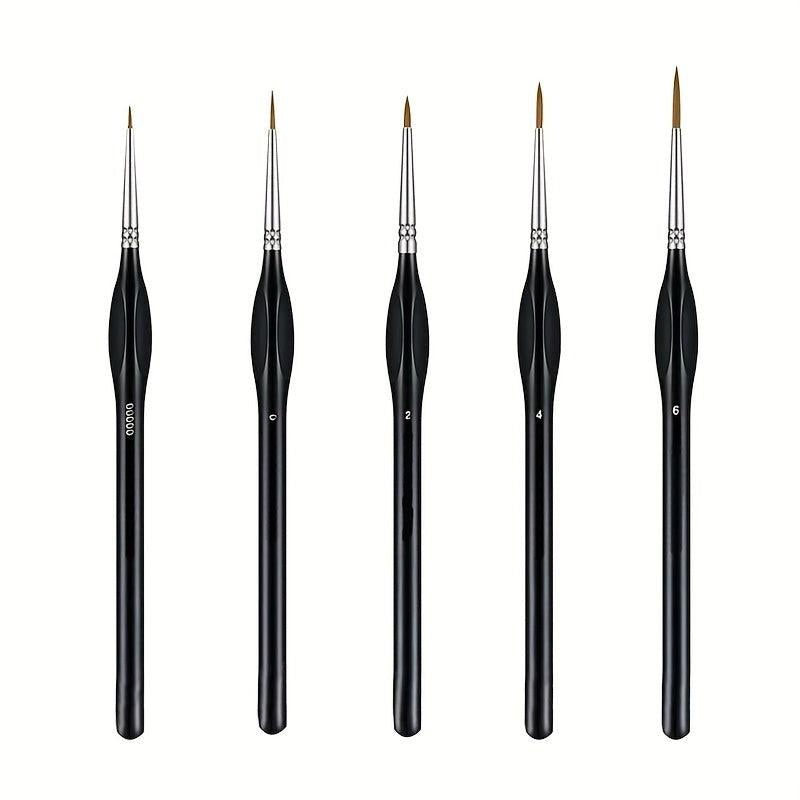 5pcs Paint Brush Set for Makeup Watercolors Acrylic Gouache Enamels Body Nails