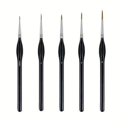 5pcs Paint Brush Set for Makeup Watercolors Acrylic Gouache Enamels Body Nails