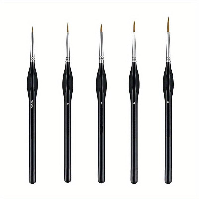 5pcs Paint Brush Set for Makeup Watercolors Acrylic Gouache Enamels Body Nails