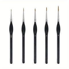 5pcs Paint Brush Set for Makeup Watercolors Acrylic Gouache Enamels Body Nails