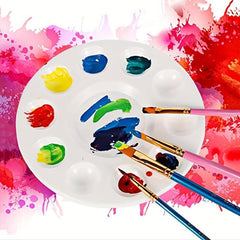Circular 11 Grid Watercolor Palette for Kids' Painting Projects