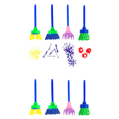 Sponge Brush Creative Art Puzzle DIY Manual 4pcs Set Tool