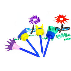 Sponge Brush Creative Art Puzzle DIY Manual 4pcs Set Tool