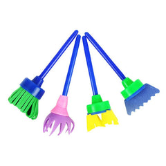 Sponge Brush Creative Art Puzzle DIY Manual 4pcs Set Tool
