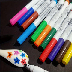 8pcs Mixed Marker Pens Set For Kids, Boys and Girls