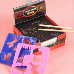 Scratch Paper Art Rainbow Scratch Off Craft Kit 100pcs