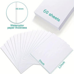 Watercolor Paper 22 X 30 Pack Of 60pcs for Christmas Halloween Thanksgiving Gift