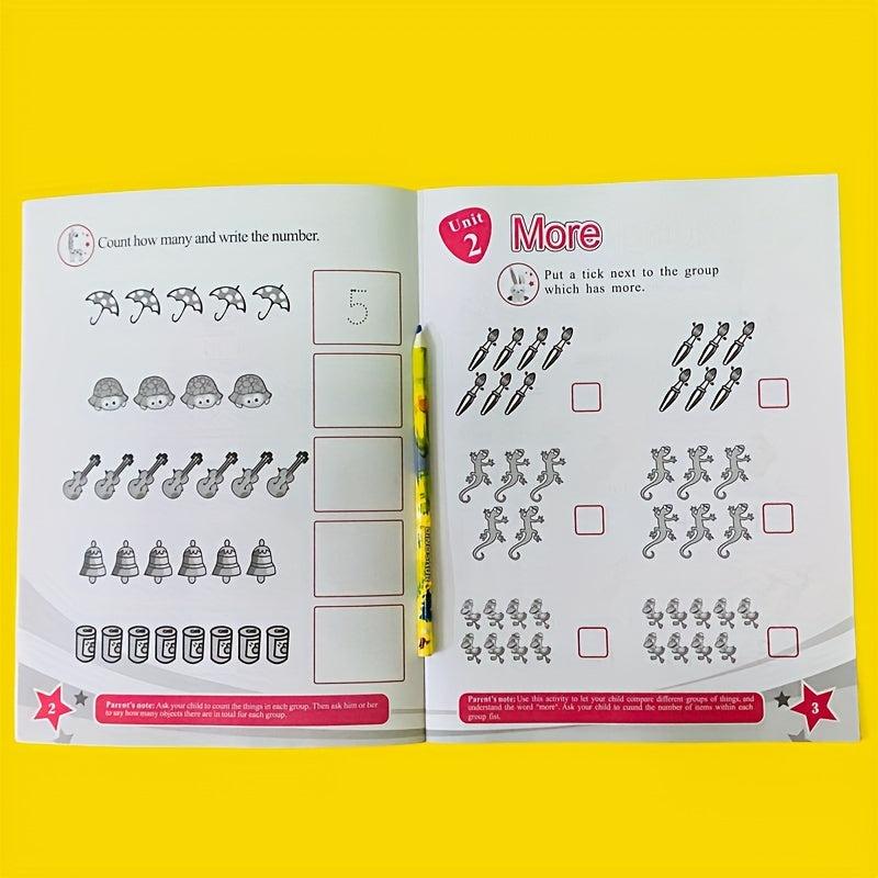 Math Educational Stickers for Children's Number Book