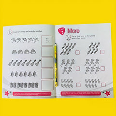 Math Educational Stickers for Children's Number Book
