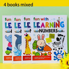 Math Educational Stickers for Children's Number Book