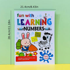 Math Educational Stickers for Children's Number Book
