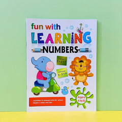 Math Educational Stickers for Children's Number Book
