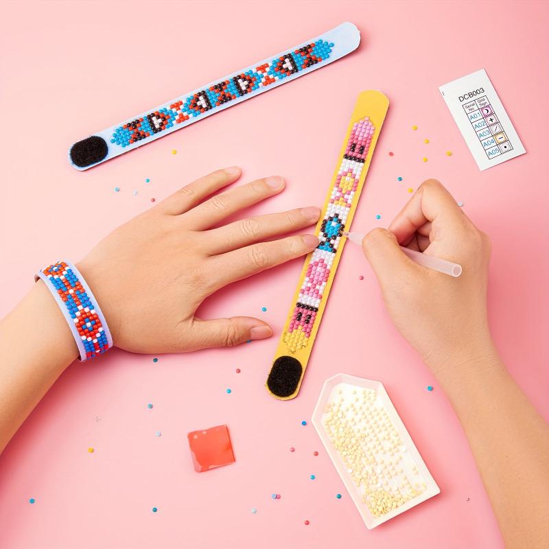 3pcs Set 8 3inch 0 8inch DIY Diamond Painting Bracelet All Colorful Kits